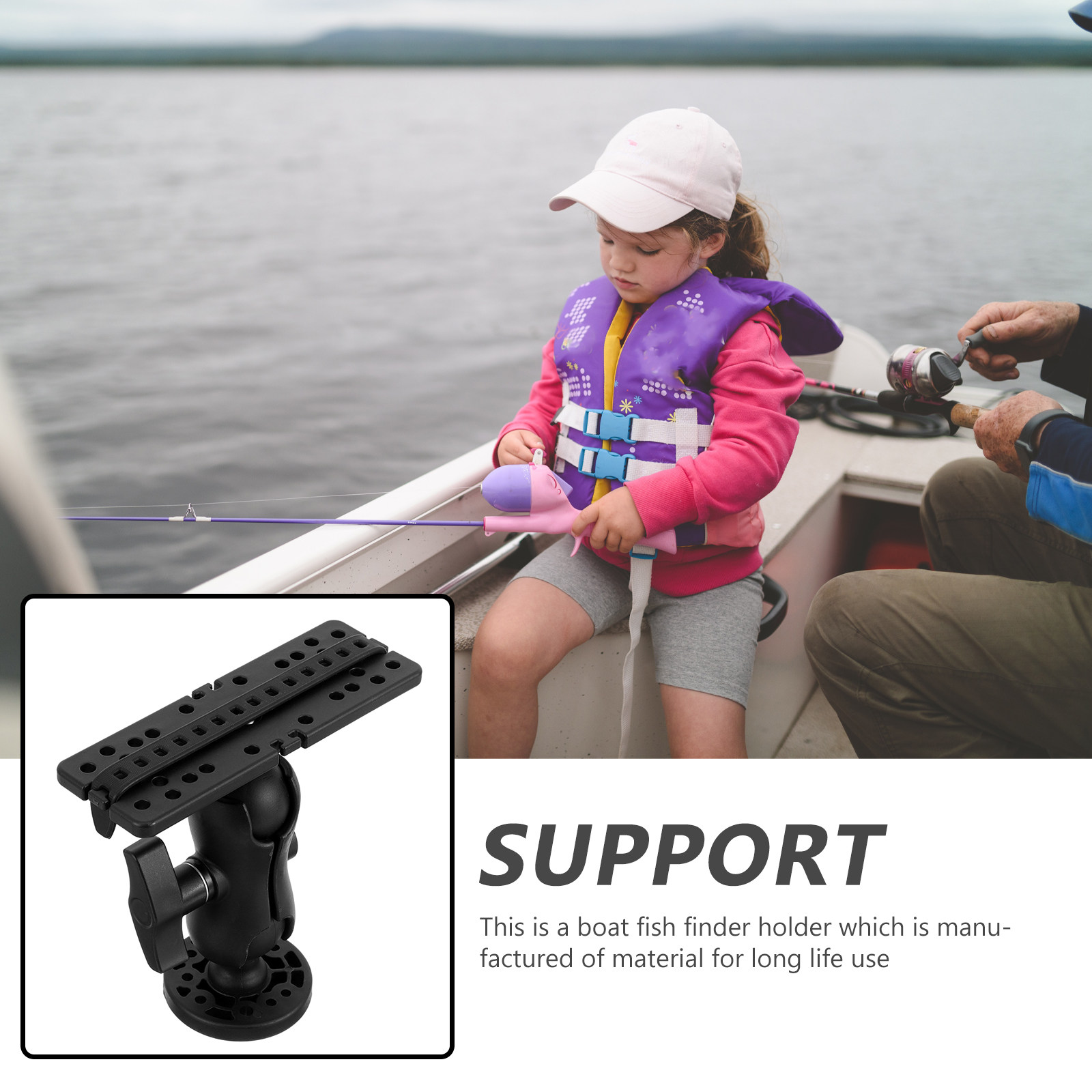 Premium Fish Finder Mount Brac - Fishing Boat Depth Finder recension och pris