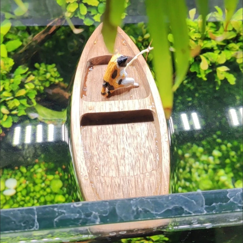 Handmade Wooden Boat Mini Floa - Fishing Boat Oar recension och pris