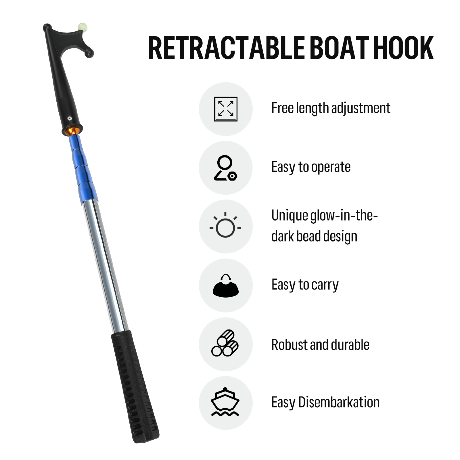 SANLIKE Retractable Luminous B - Fishing Boat Trailer recension och pris